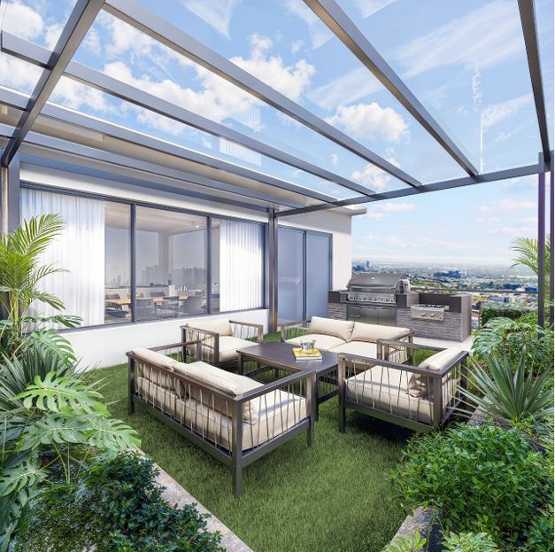 Aya Residency balcony with greenery