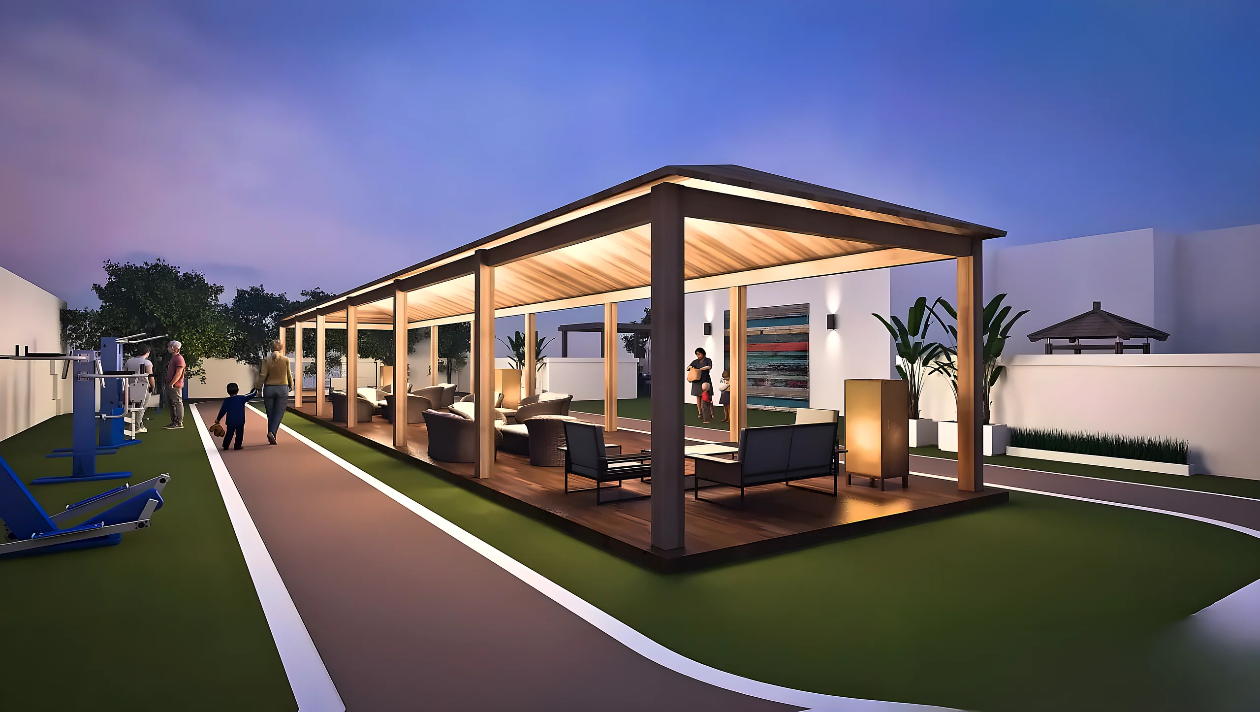 Aya Residency amenity space